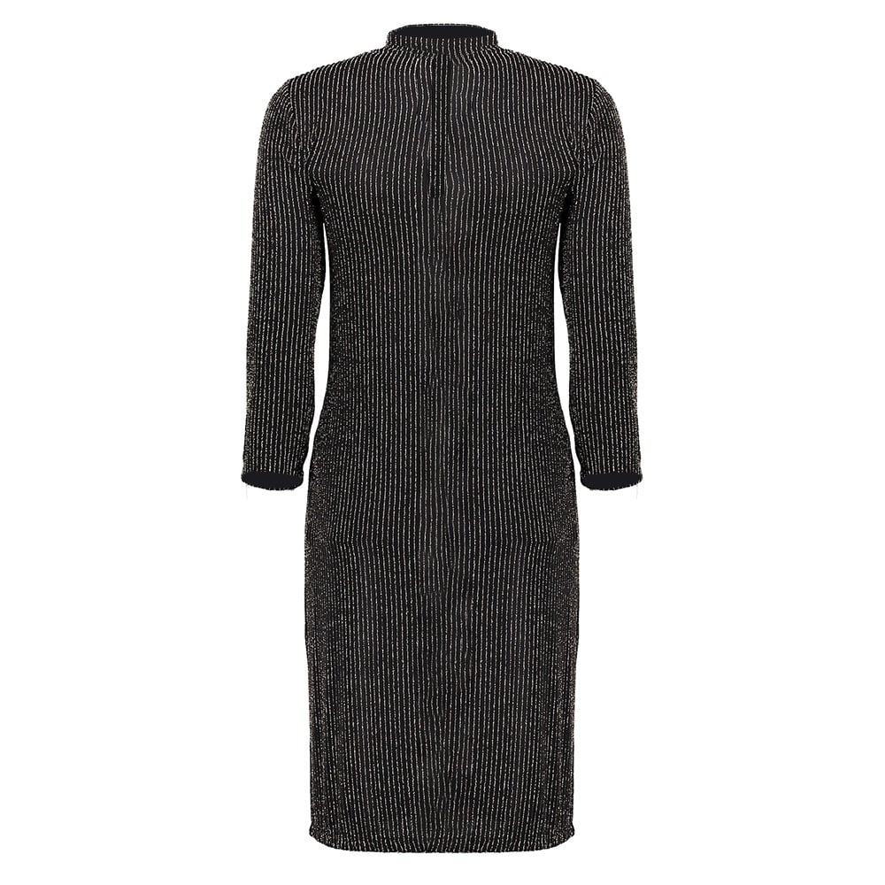 Dress Lurex Stripe Long Sleeve - Geisha