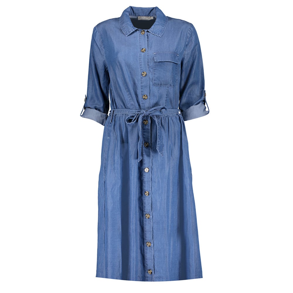 Dress Lyocell Button Closure Strap 17006-10 - Geisha