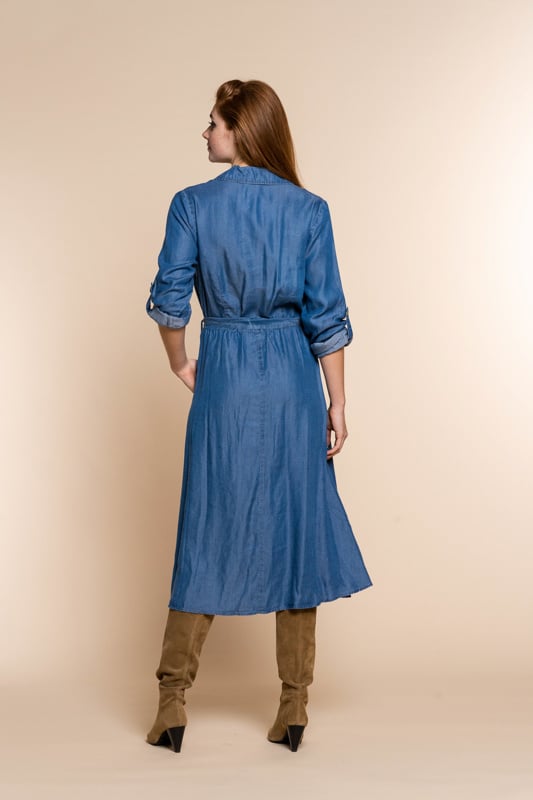 Dress Lyocell Button Closure Strap 17006-10 - Geisha