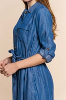 Dress Lyocell Button Closure Strap 17006-10 - Geisha