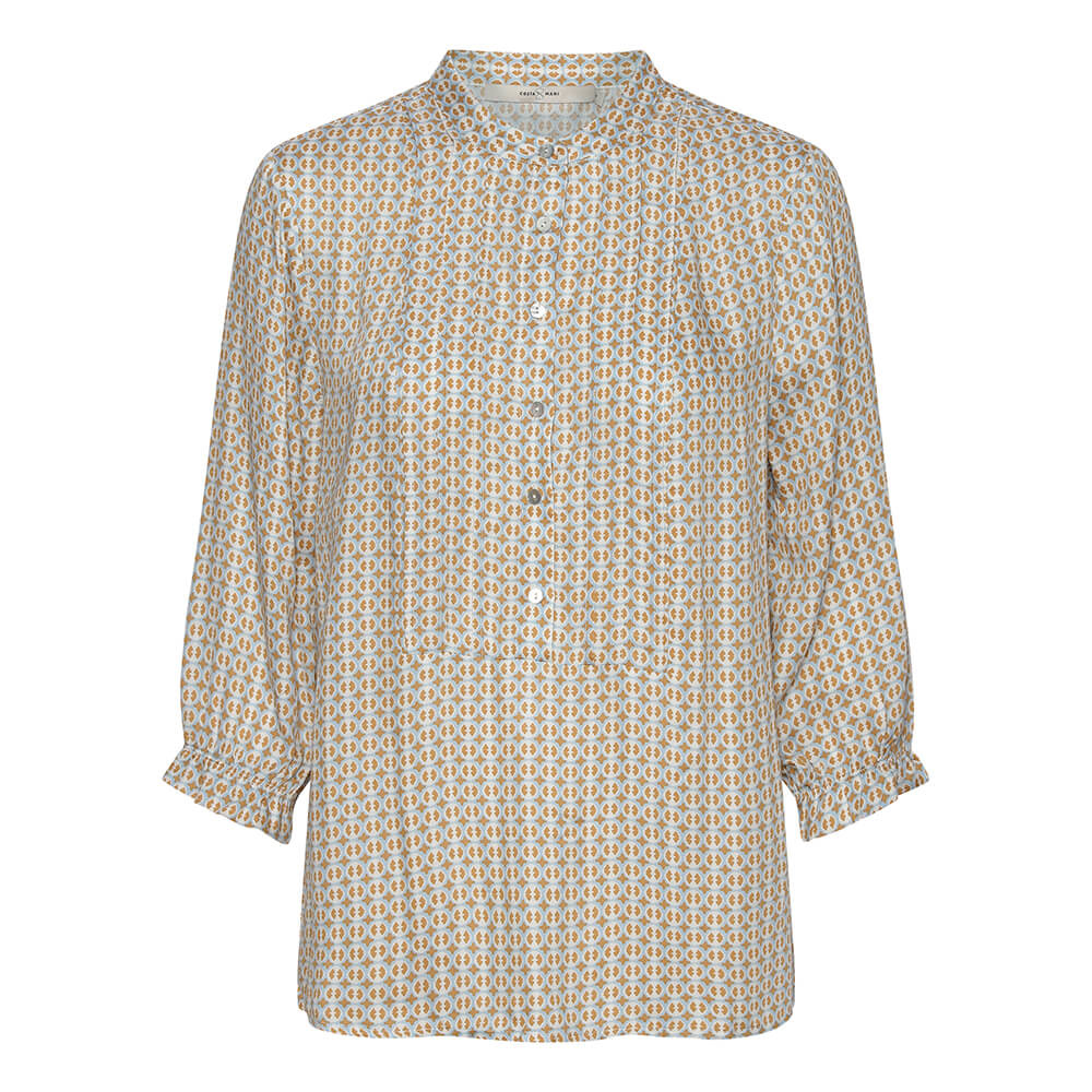 Frida Blouse Circle Blue - Costa Mani