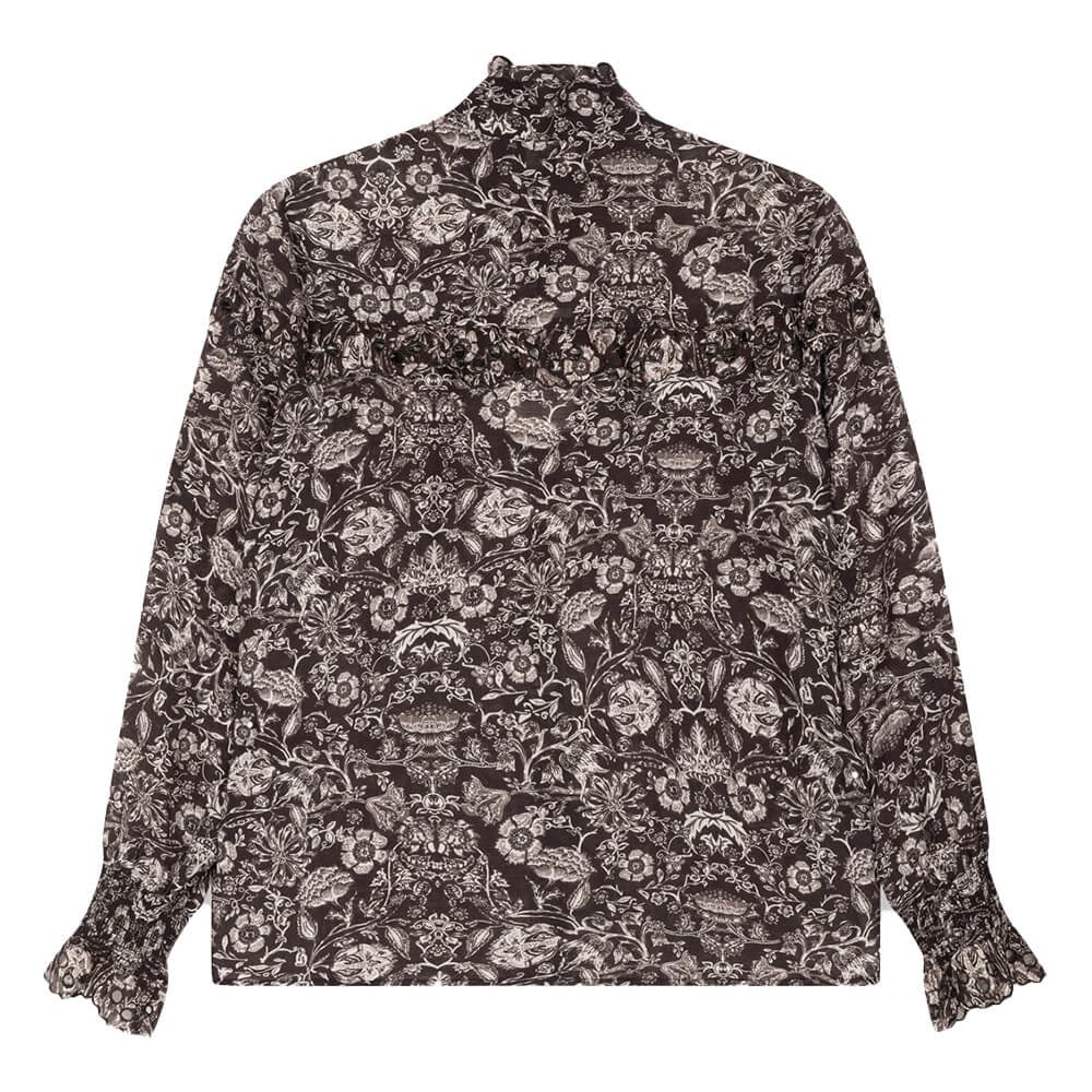 Woven Flower Linen Blouse - Alix The Label - Alternatieve afbeelding