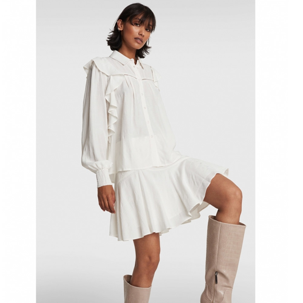 Woven Seer Sucker Stripe Skirt - Alix The Label