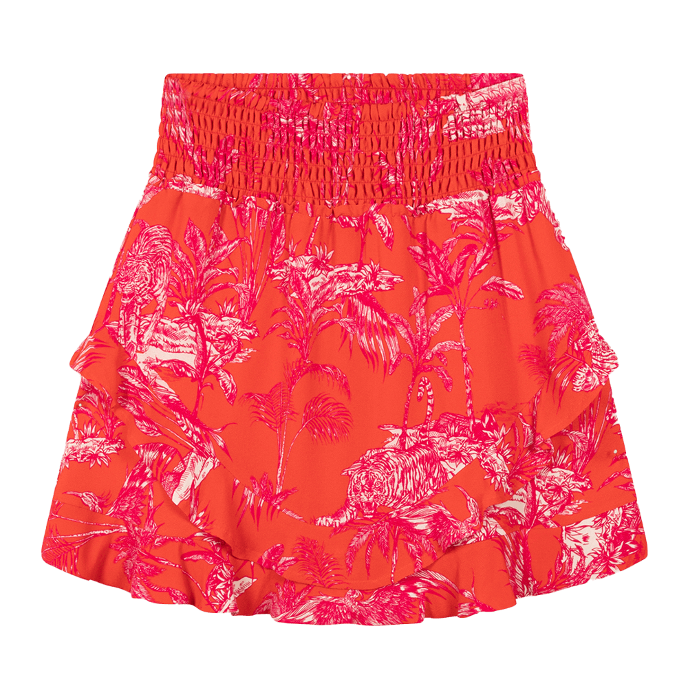 Ladies Woven Tropical Mini Skirt - Alix The Label