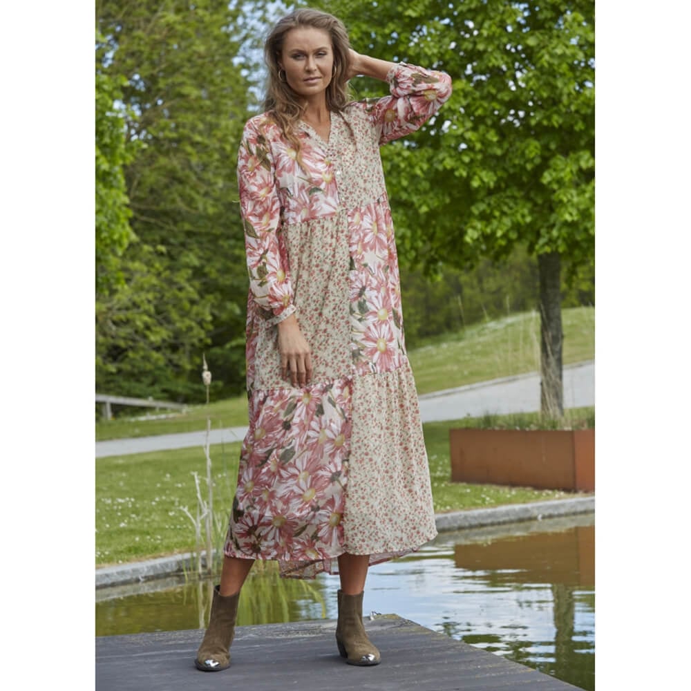 Mix Flower Dress - Costa Mani