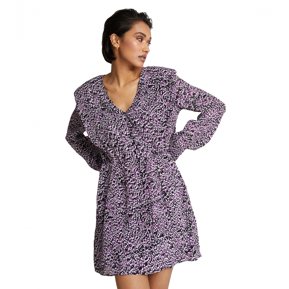 Ladies Woven Abstract Viscose Dress - Alix The Label