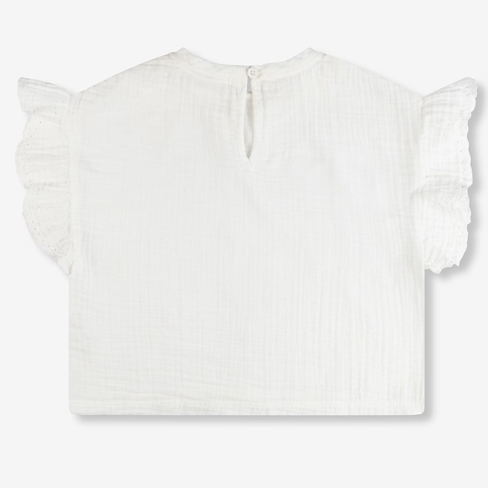 Kids Woven Embroidery Top - Alix Mini