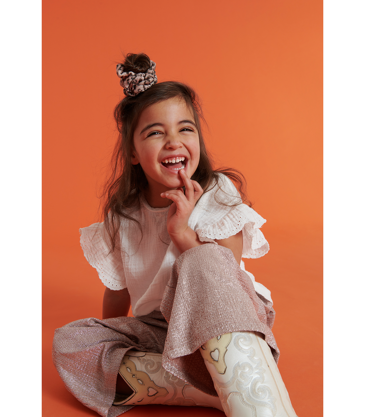 Kids Woven Embroidery Top - Alix Mini