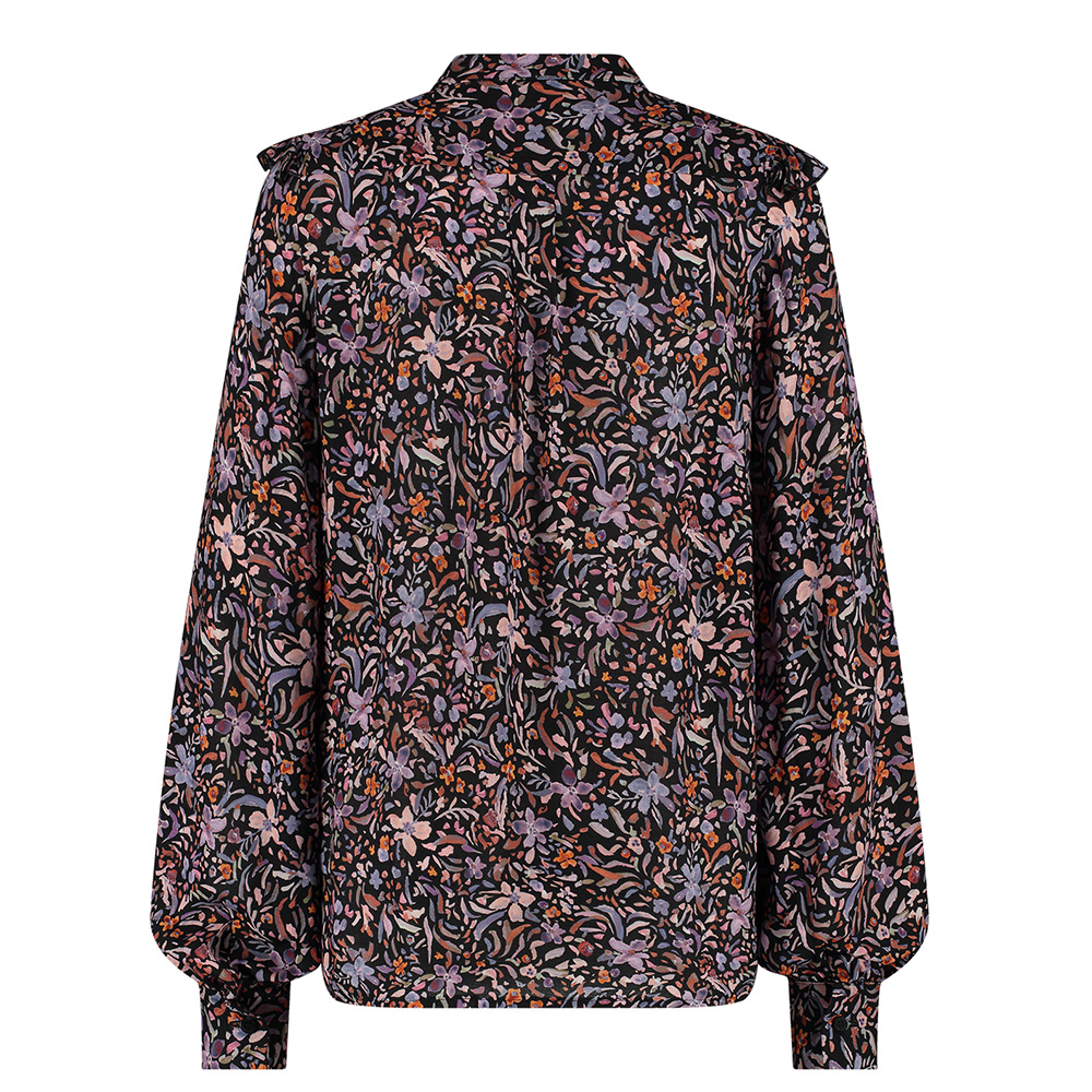 Ted Longsleeve Crepe Blouse - Studio Anneloes