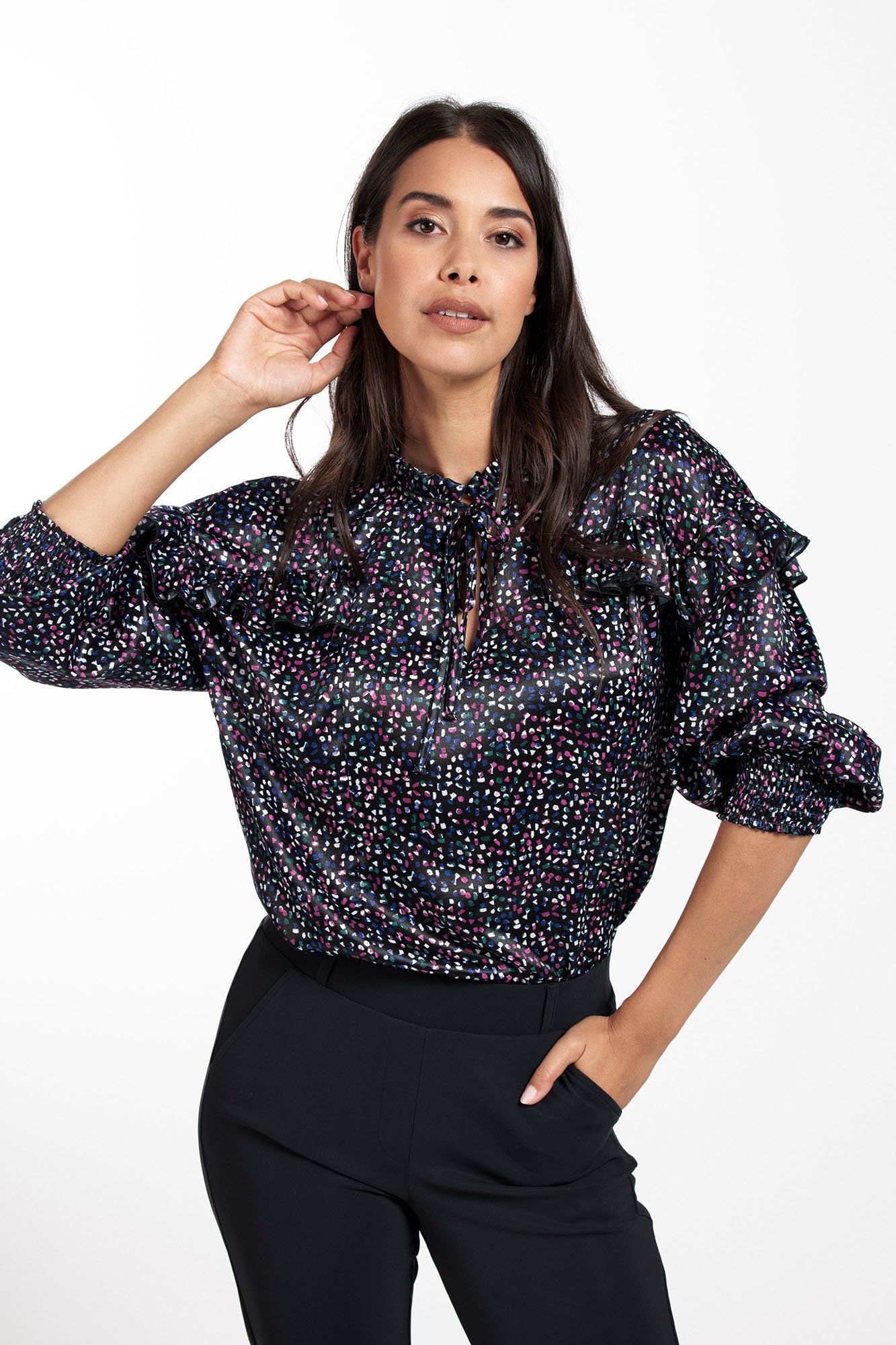 Marly Satin Blouse - Studio Anneloes