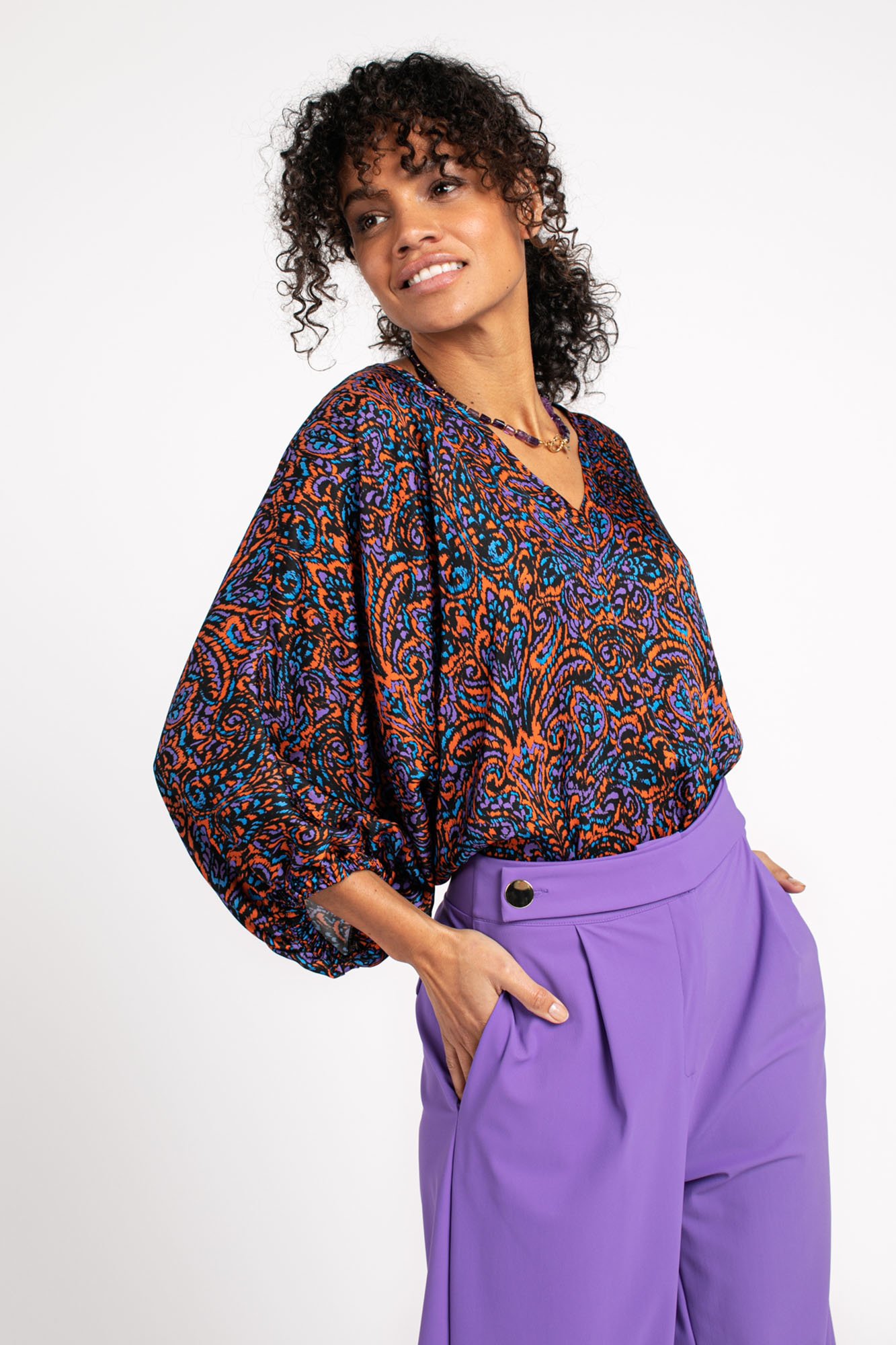 Sol satin Blouse - Studio Anneloes