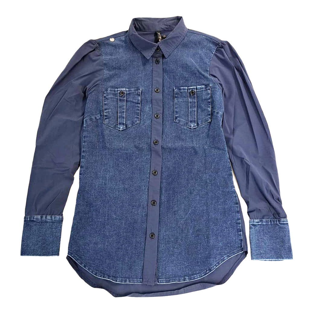 Blouse Jeans Lange Mouw - ZIP73