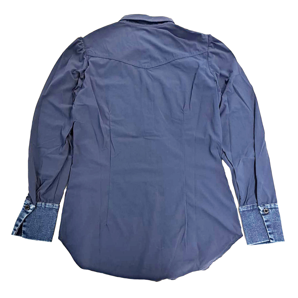 Blouse Jeans Lange Mouw - ZIP73 - Alternatieve afbeelding