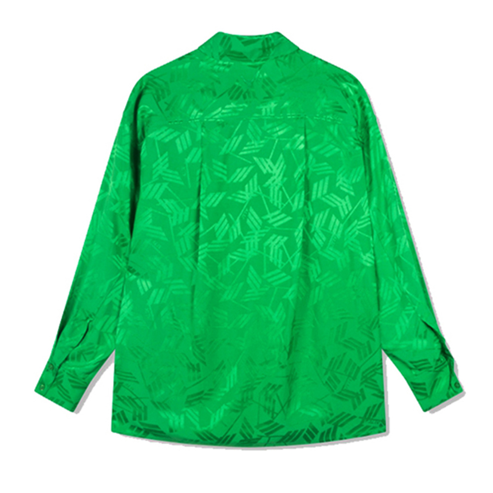 Ladies Woven Oversized Jacquard Blouse - Alix The Label