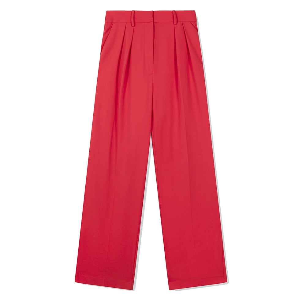 Ladies Woven Straight Leg Stretch Pants - Alix The Label