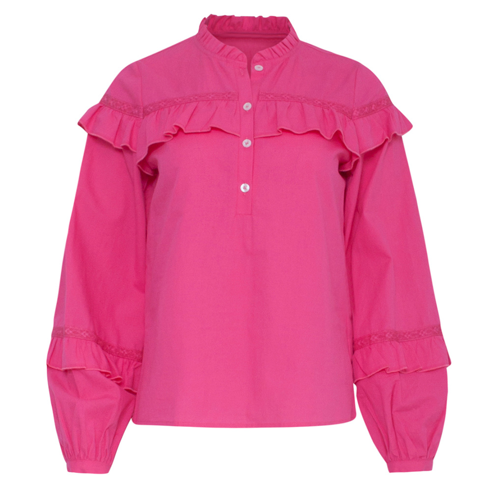 Blouse Met Ruffles 23058 - Smashed Lemon