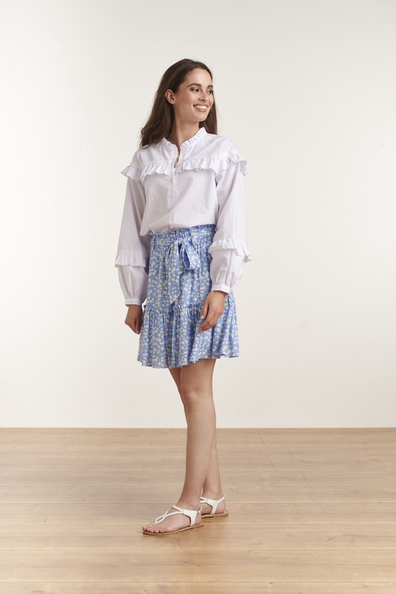 Blouse Met Ruffles 23058 - Smashed Lemon