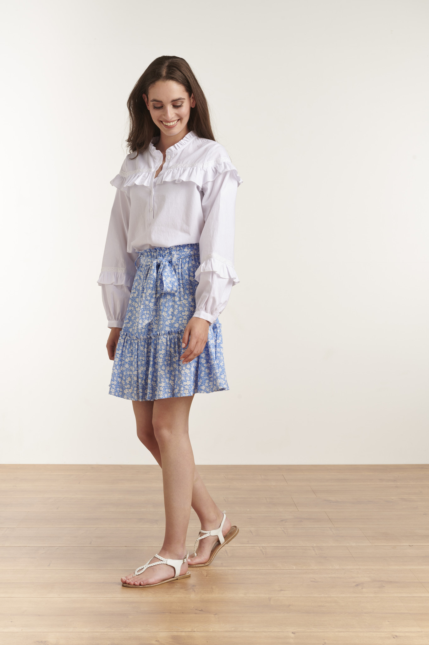 Blouse Met Ruffles 23058 - Smashed Lemon