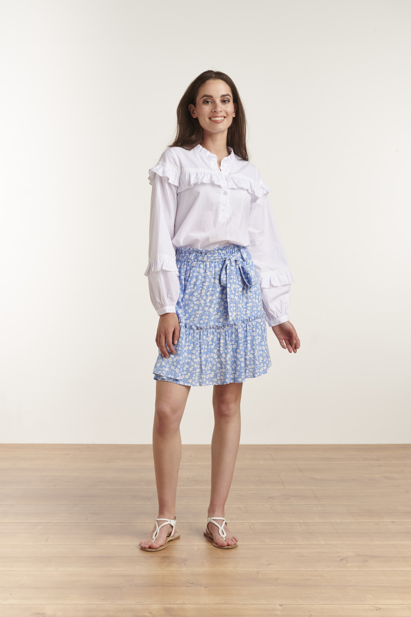 Blouse Met Ruffles 23058 - Smashed Lemon