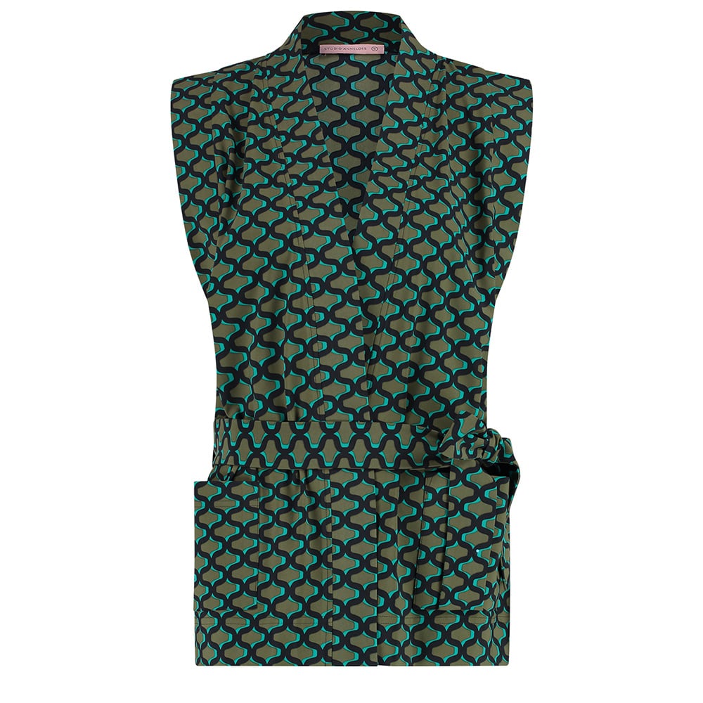 Florine Sleeveless Graphic Gilet - Studio Anneloes