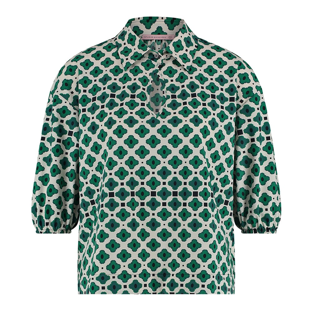 Skyler Graphic Flowers Blouse - Studio Anneloes