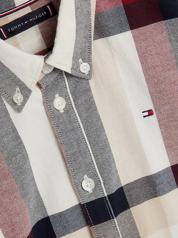 Global Stripe Check Shirt Longsleeve - Tommy Hilfiger Kids