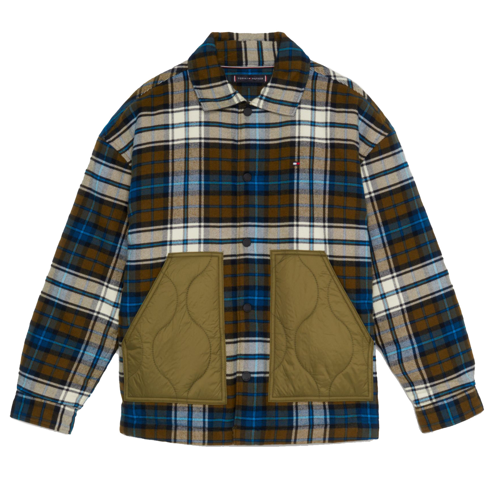 Tommy Tartan Nylon Mix Overshirt - Tommy Hilfiger Kids
