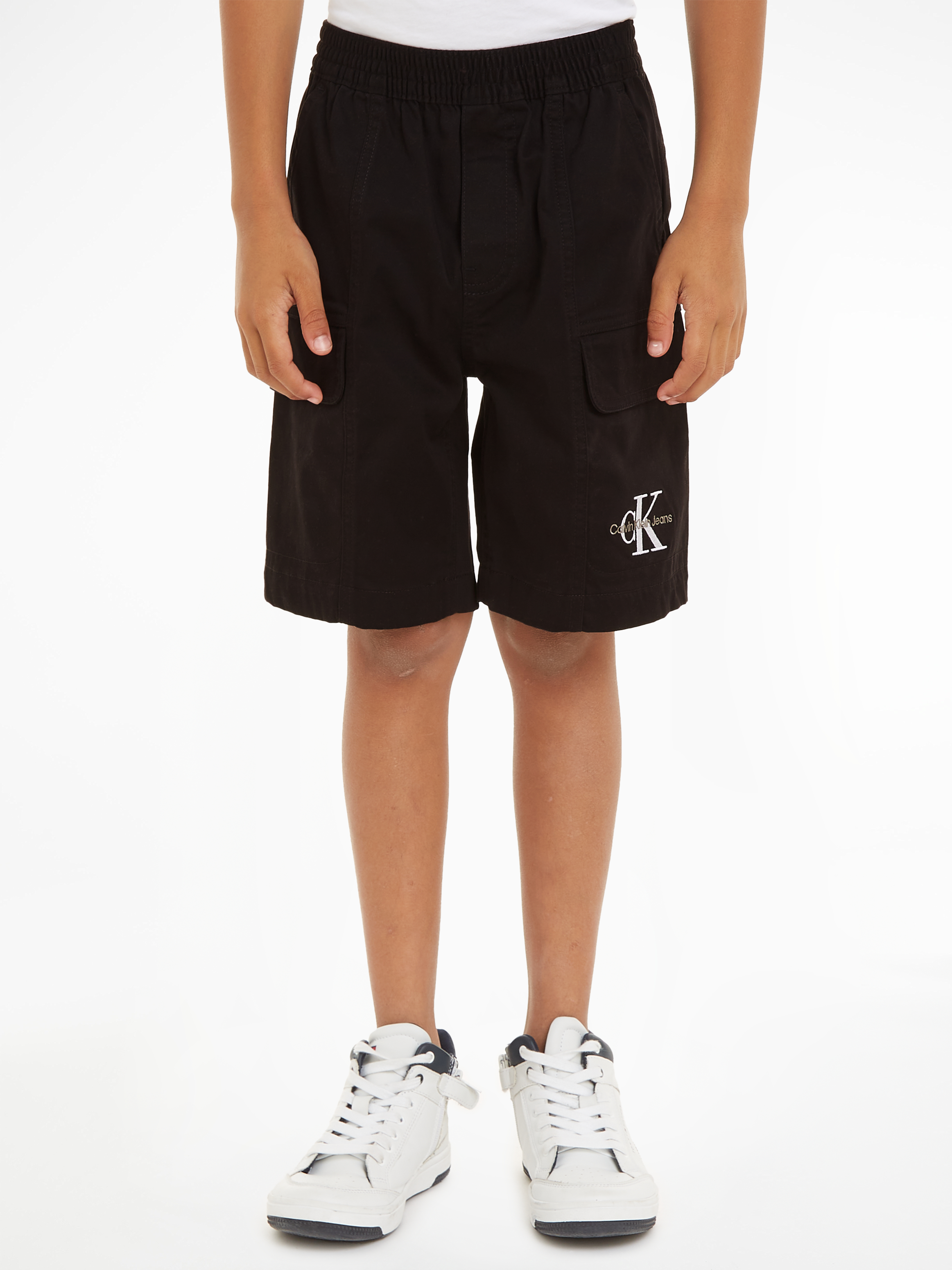 SATEEN CARGO SHORTS - Calvin Klein Kids