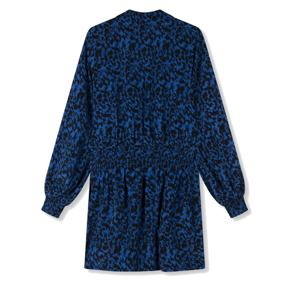 Ladies Woven Sketchy Animal Dress With Knot - Alix The Label