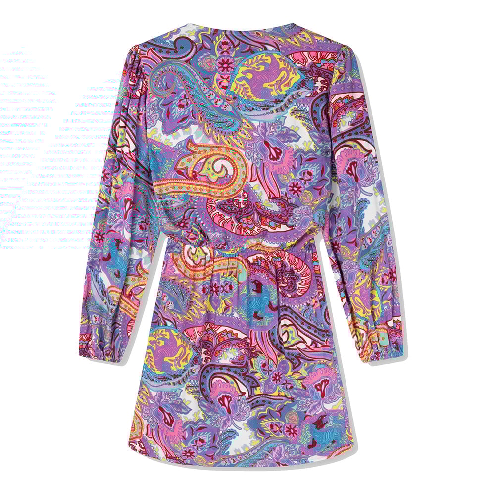 Ladies Woven Paisley Wrap Dress - Alix The Label