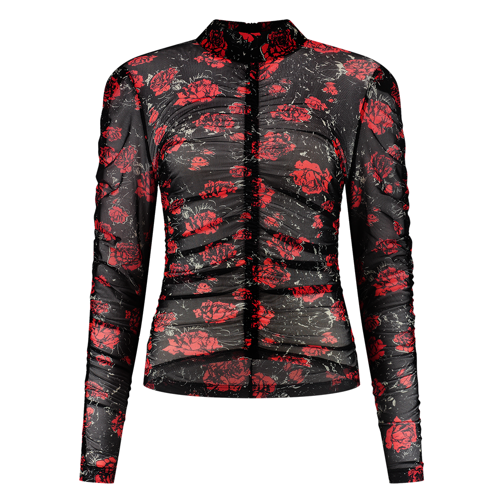 Rose Mesh Top - NIKKIE