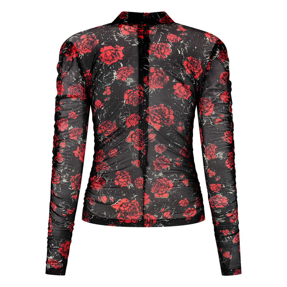 Rose Mesh Top - NIKKIE