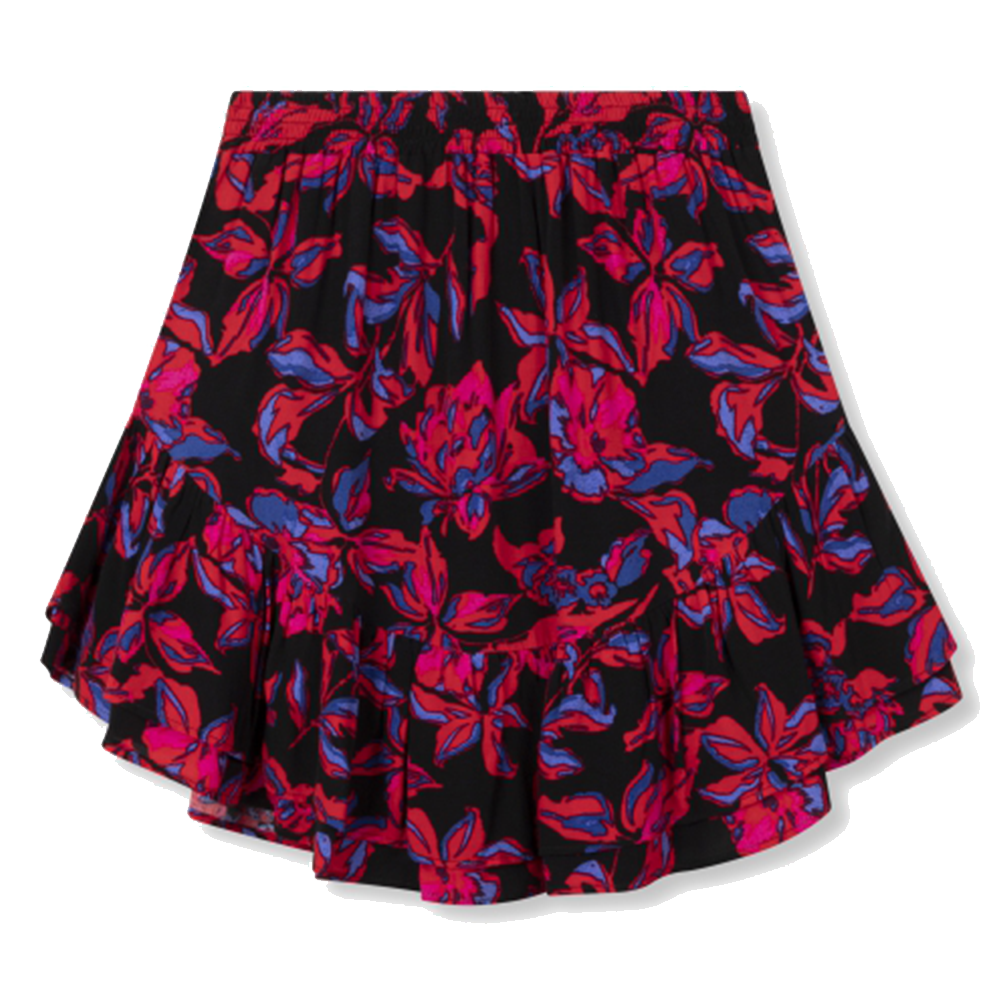 Ladies Woven Floral Ruffle Skirt - Alix The Label