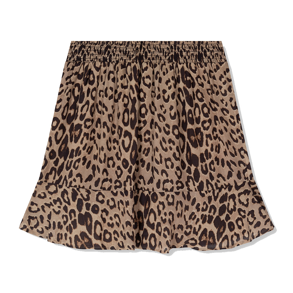 Ladies Woven Animal Ruffle Skirt - Alix The Label