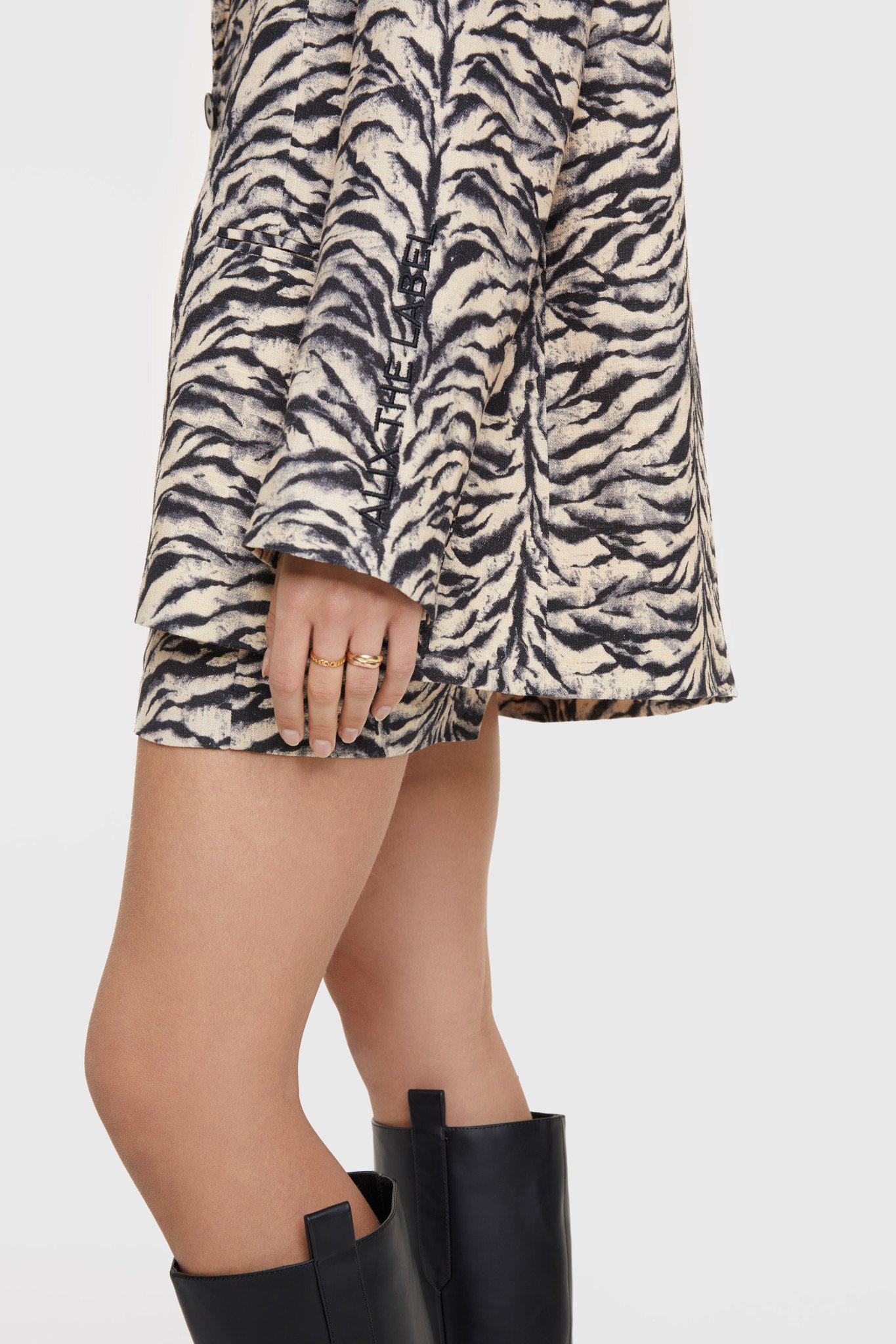Ladies Woven Tiger Shorts - Alix The Label