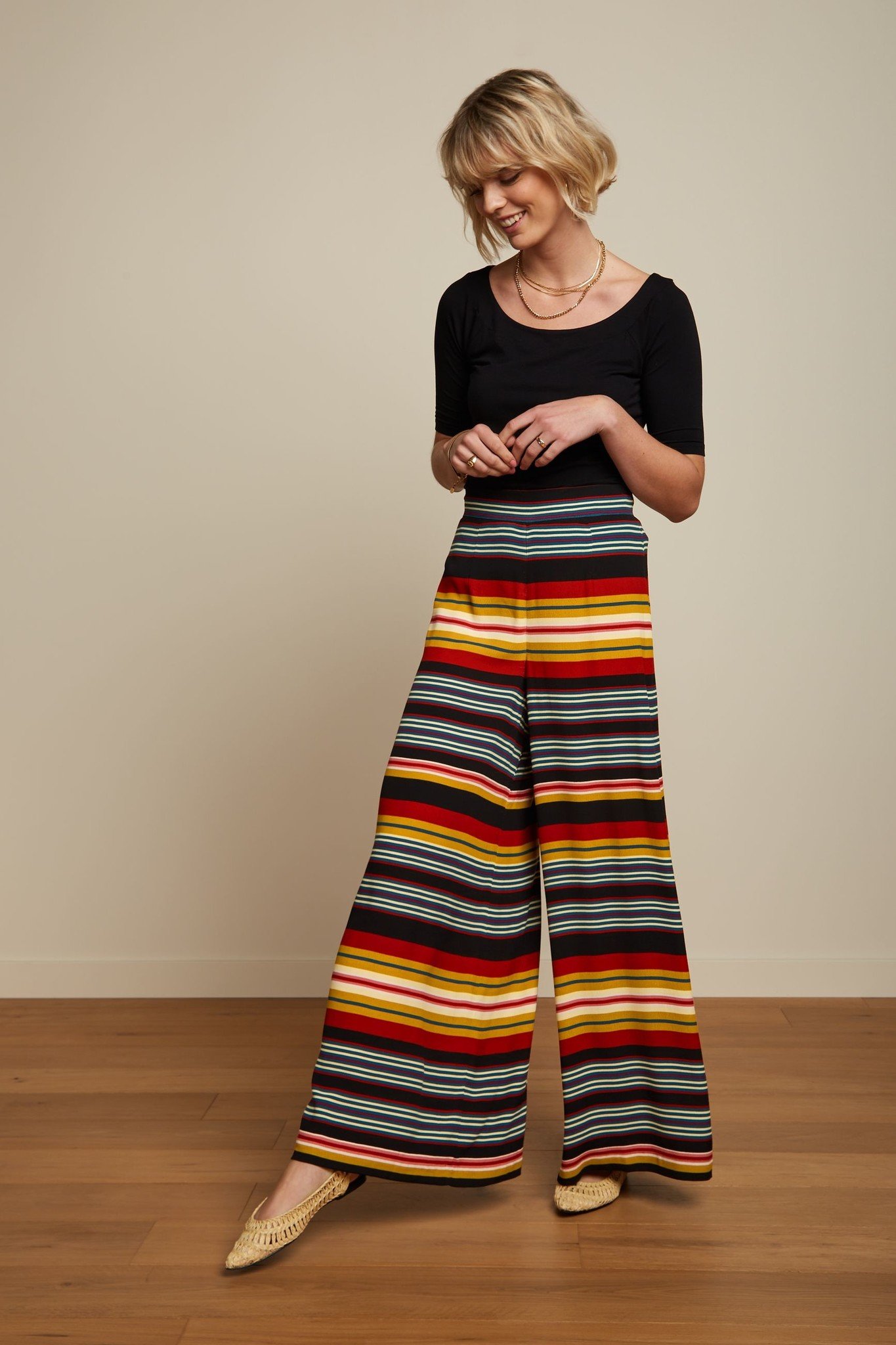 Palazzo Pants Maxim Stripe - King Louie