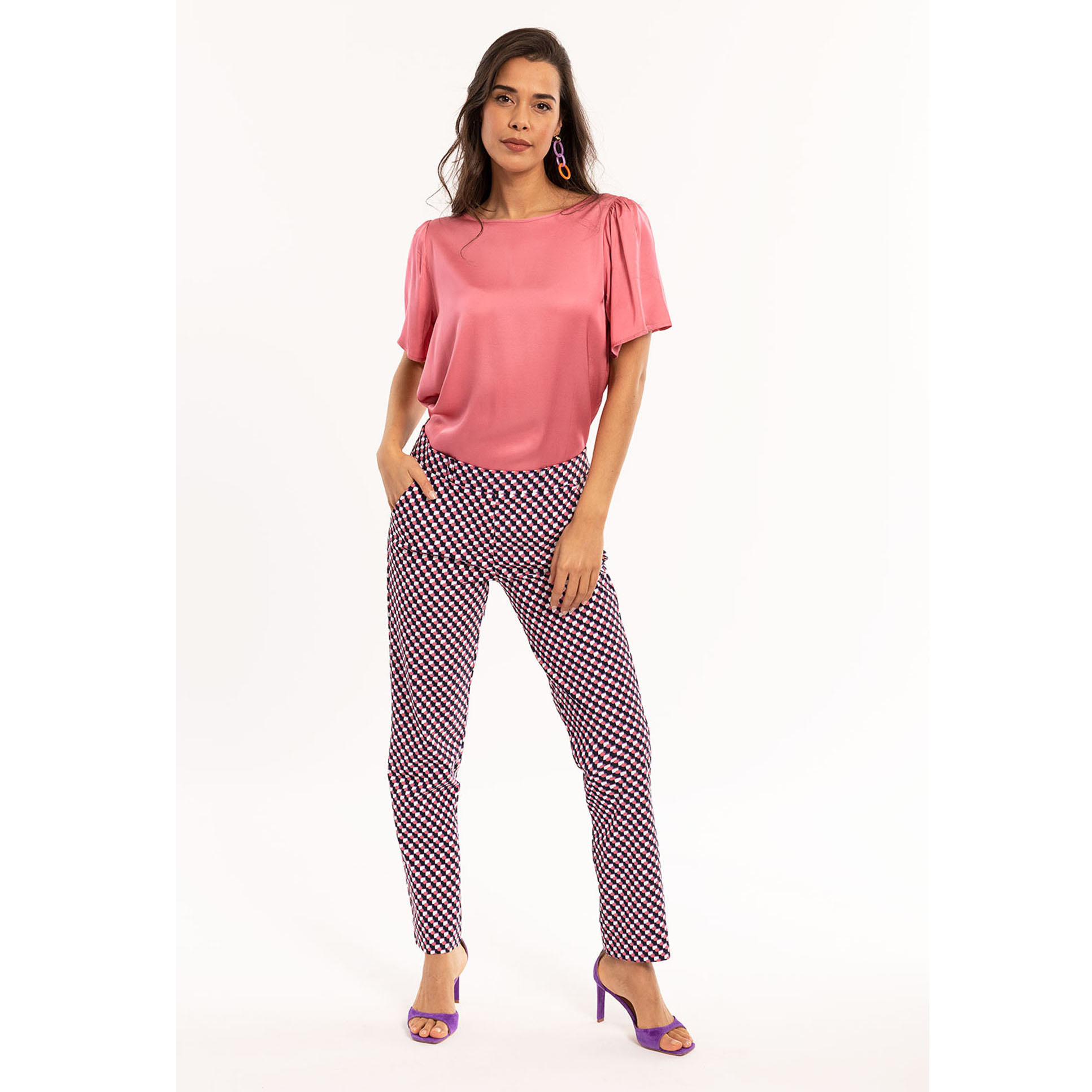 Anke Graphic Dot Trousers - Studio Anneloes - Alternatieve afbeelding