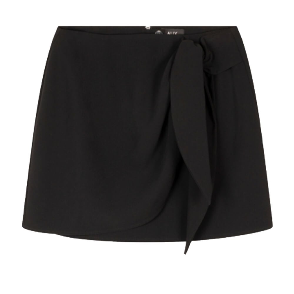 Woven Fake Wrap Skirt - Alix The Label