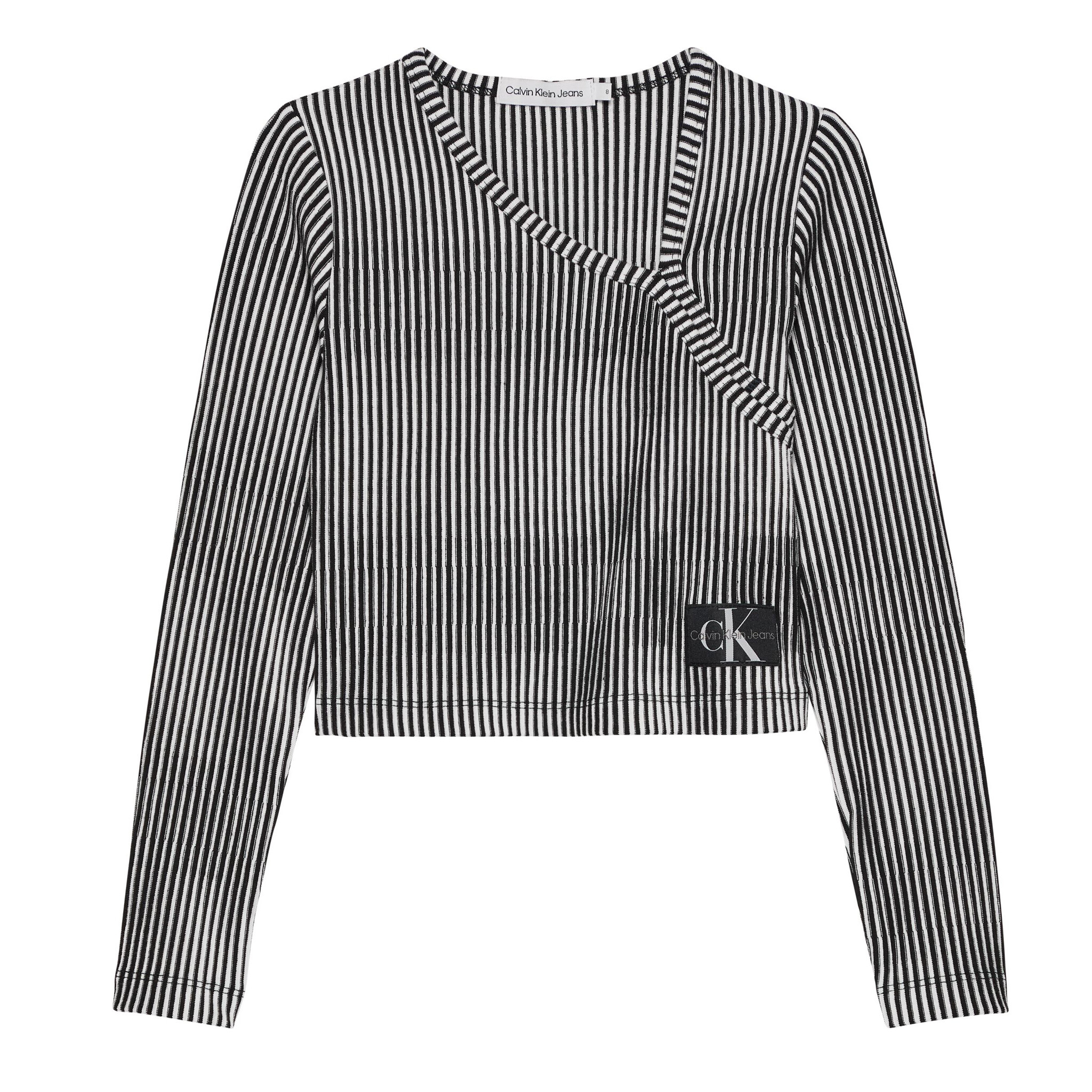 Coloured Rib Cut Out Longsleeve Top - Calvin Klein Kids