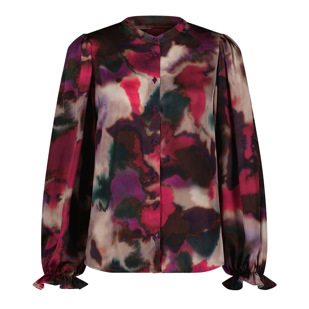 Fawn Fading Satin Blouse - Studio Anneloes