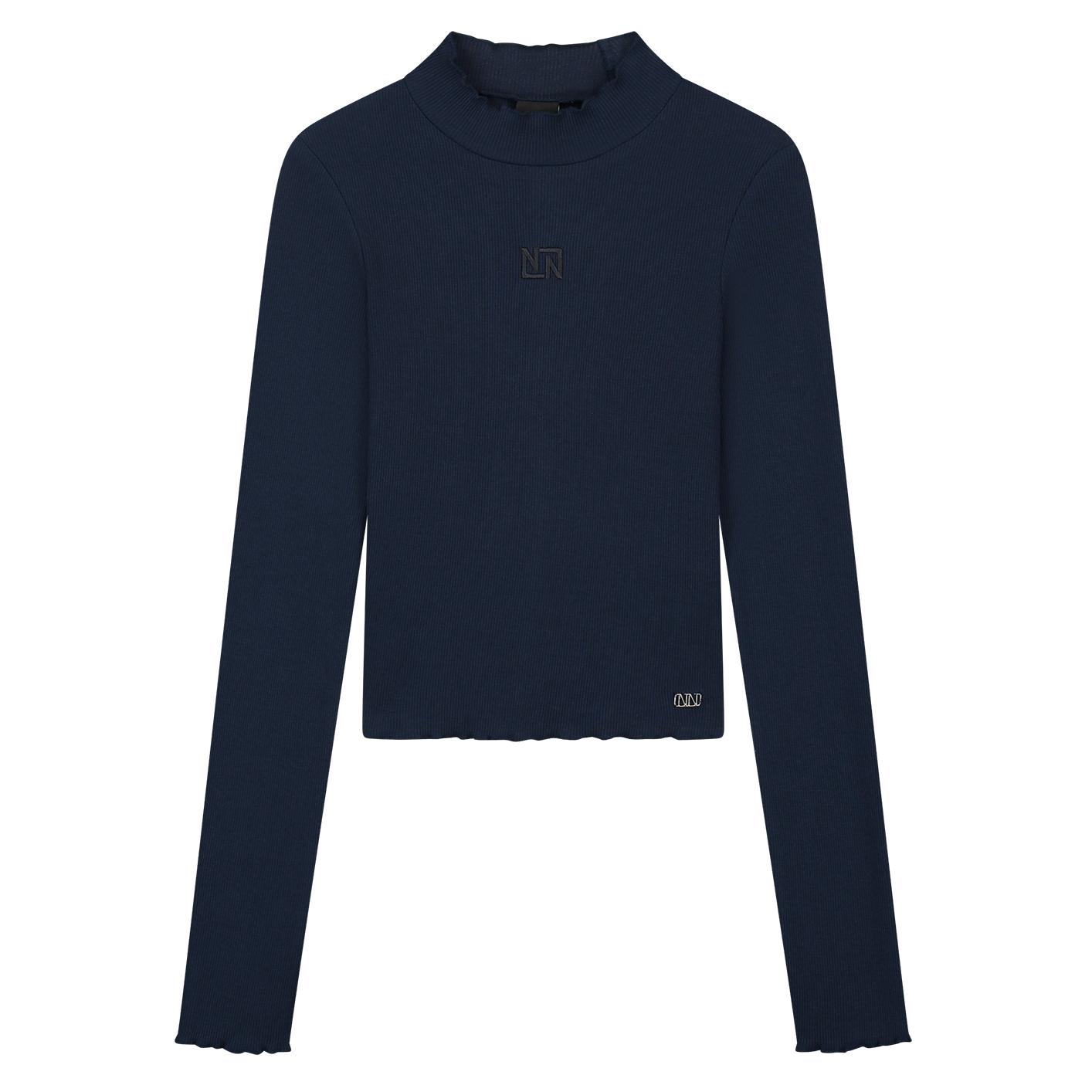 Rib Top Turtle Longsleeve Cropped - NIK&NIK