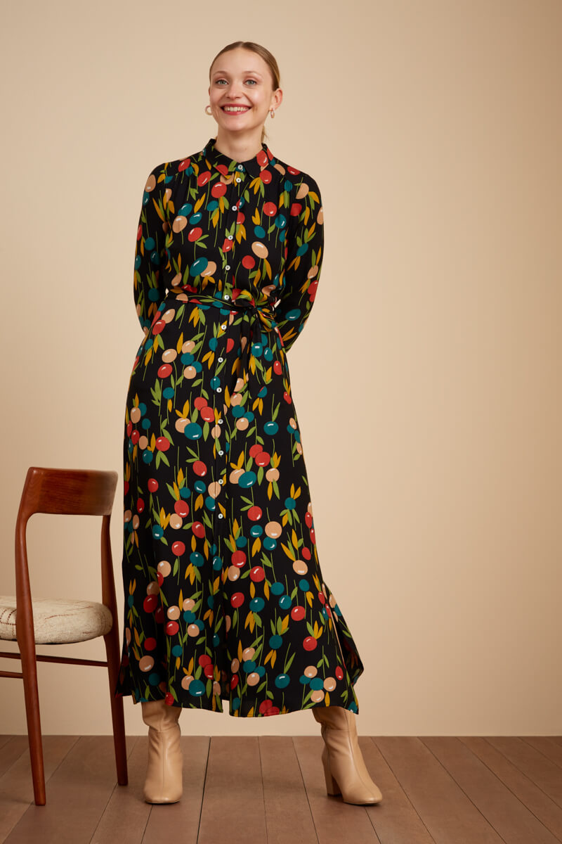 Olive Dress Maxi Rosy Lee - King Louie - Alternatieve afbeelding