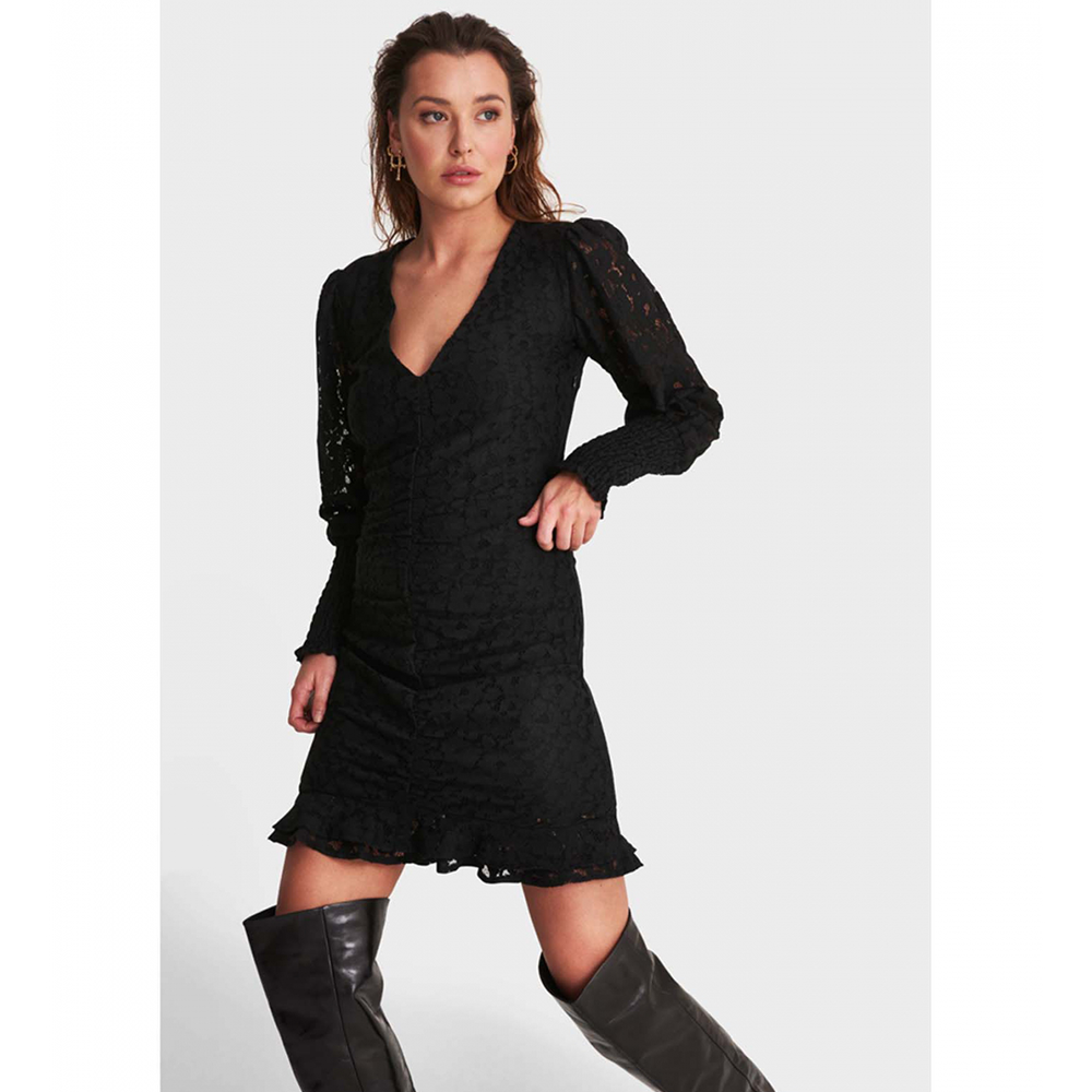 Ladies Knitted Stretch Lace Dress - Alix The Label - Alternatieve afbeelding