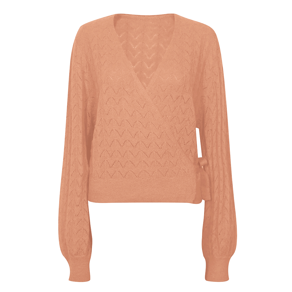 Dallas Partly Recycle Wrap Cardigan - Rosemunde