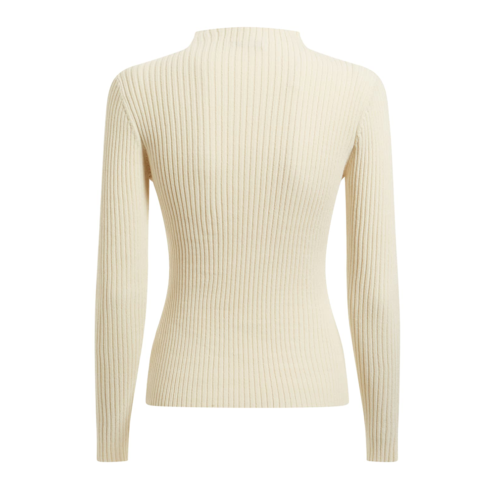 Rita Funnel Neck Cable Sweater - GUESS