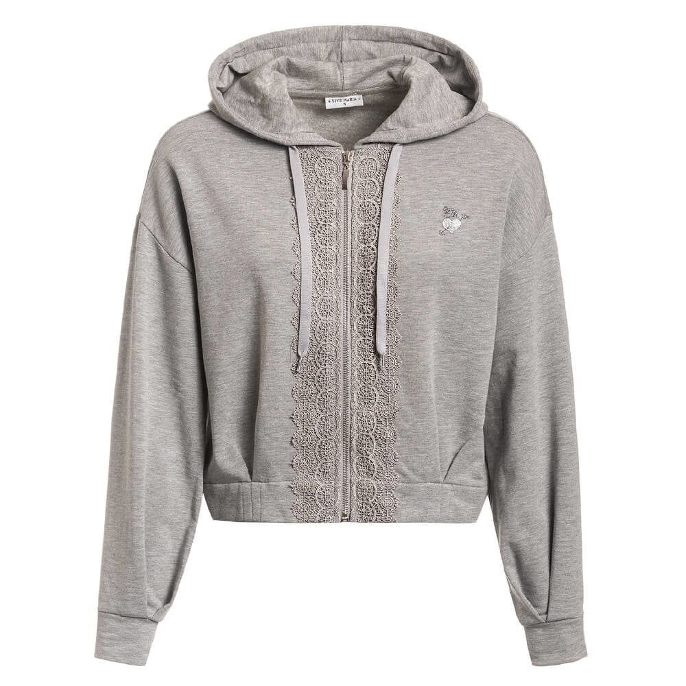 Cosy Grey Sweatblouson - Vive Maria