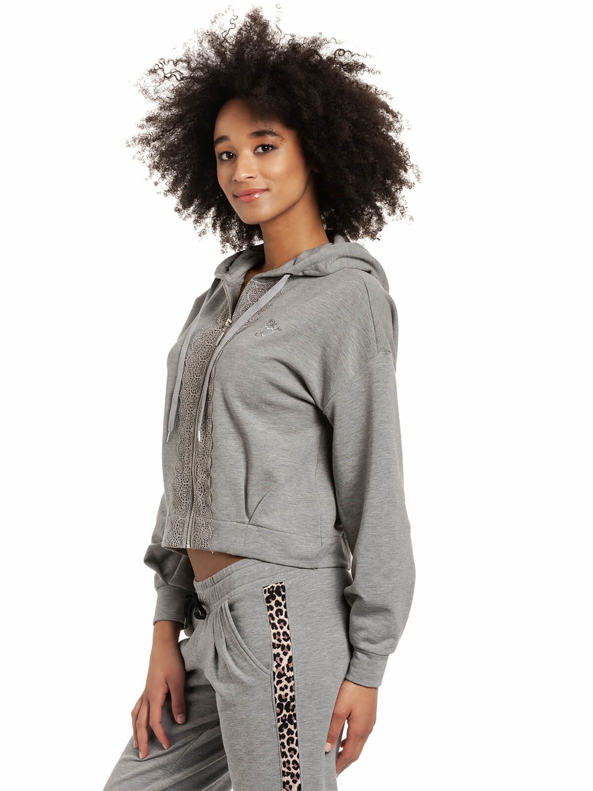 Cosy Grey Sweatblouson - Vive Maria