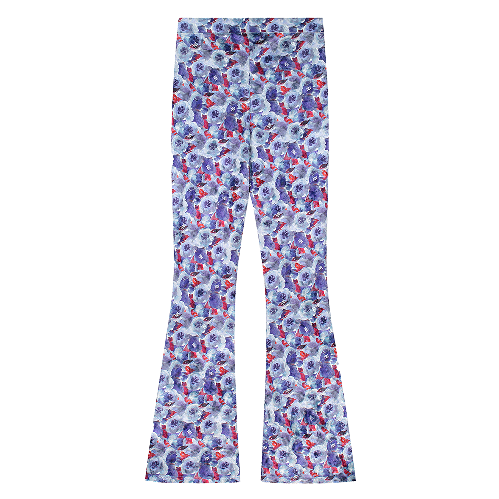 Velvet Flower Flared Pants - NIK&NIK