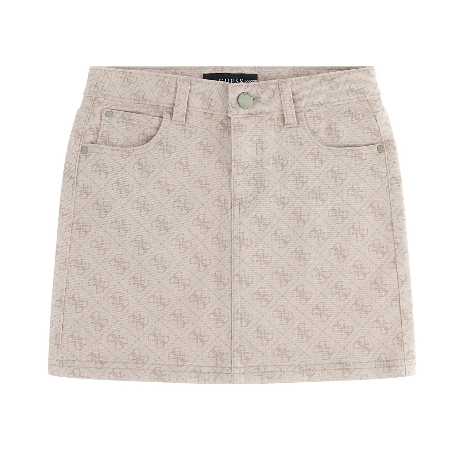 Printed Bull Denim Skirt - GUESS KIDS
