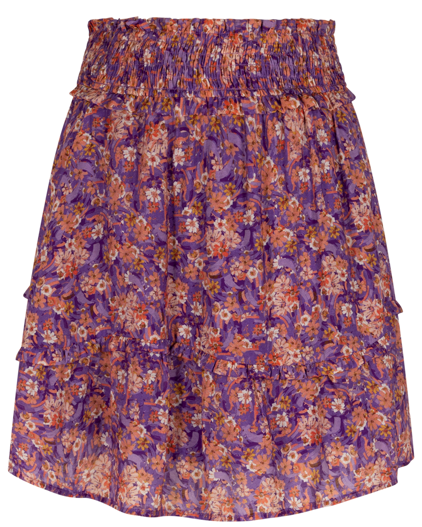 Canya Mauve Flower Ten Skirt - Aaiko
